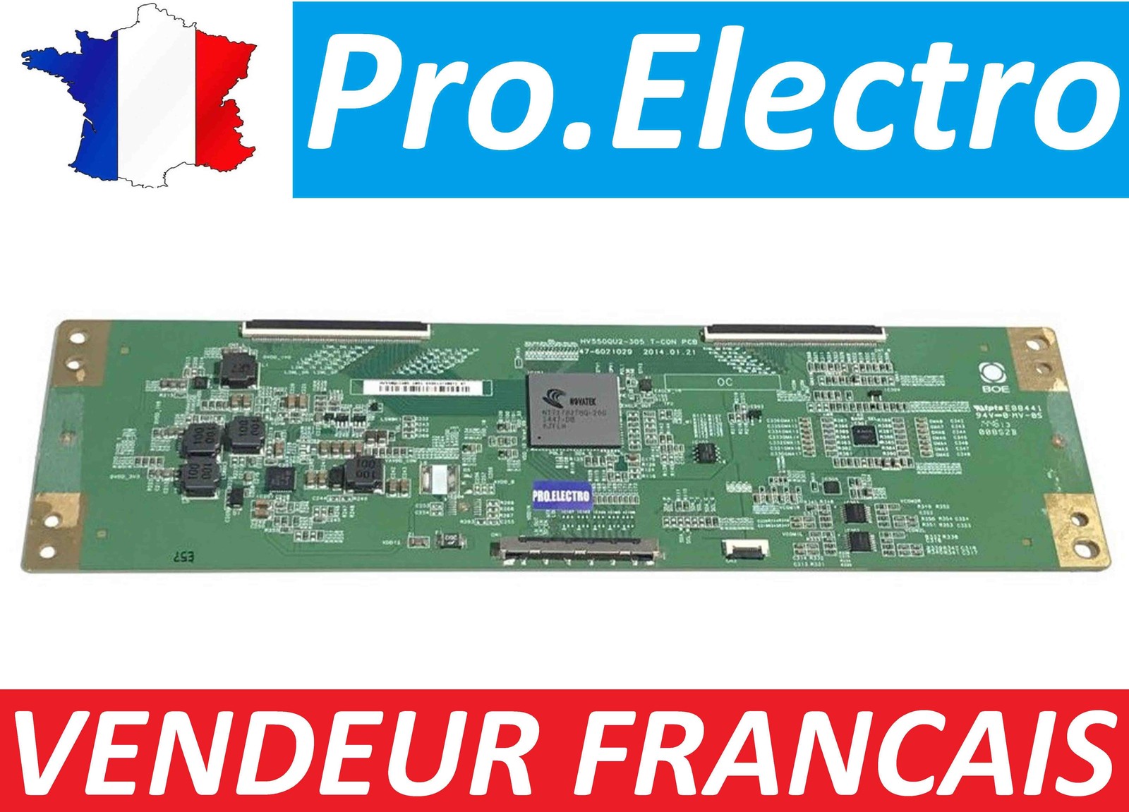 Carte T-CON HV550QU2-305 pour TV Proline L5579UHD et TD system K55DLT6F