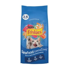Purina Friskies Dry Cat Food Seafood Sensations 50.4 Ounce Pack of 4 Salmon