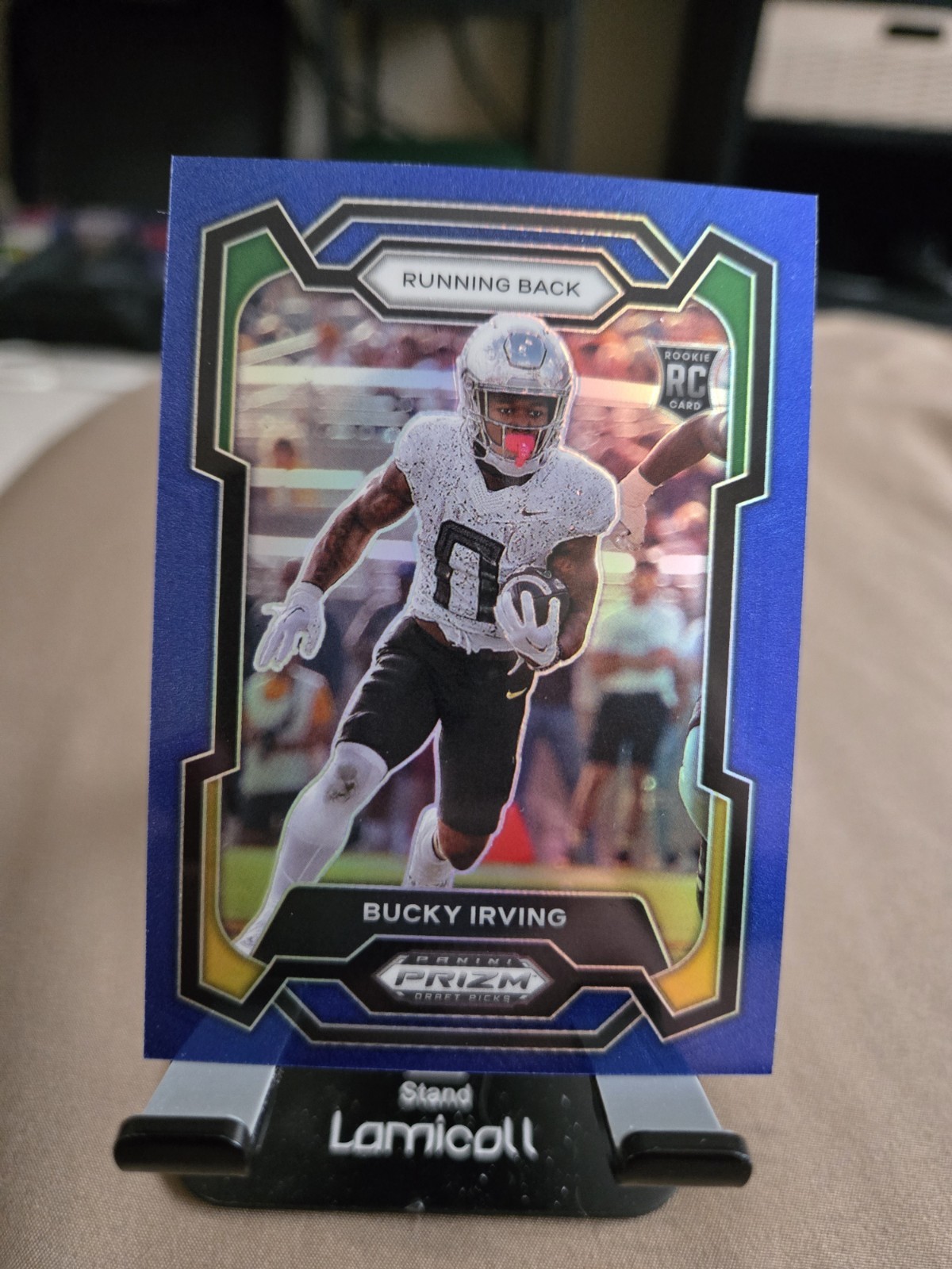 2024 Panini Prizm Draft Picks Bucky Irving Blue Prizm Rookie /199 TAMPA BAY!