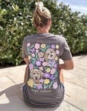 Simply Southern Love is a Four Legged Word Tee Dog Doodle Women’s XL New T-shirt