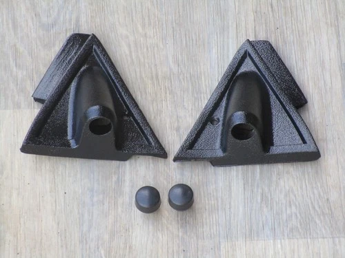 85-86 MUSTANG MANUAL MIRROR TRIM & RUBBER COVER BALL OEM 86GT