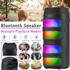 3000W Portable Bluetooth Party Speaker with Dual 4" Subwoofer Heavy Bass TWS AUX