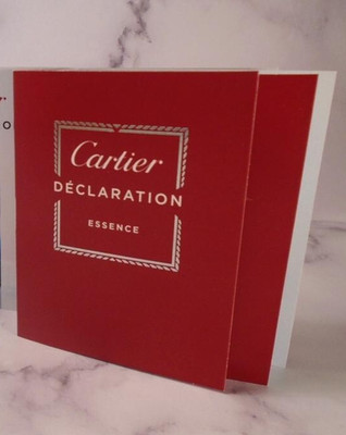 3 X CARTIER DECLARATION ESSENCE EDT Spray Samples  .05 oz.EACH  CARDED