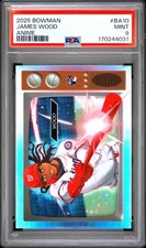 2025 BOWMAN ANIME #BA10 JAMES WOOD ROOKIE RC PSA 9