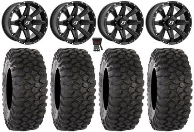 Sedona Sparx 14'' Wheels Black 30'' XC450 Tires Polaris RZR