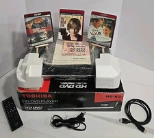 Toshiba HD DVD Player HD-A3KU 100% Complete In Box Tested CLEAN MINT + 3 Movies