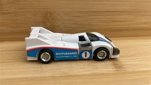Vintage 1983 GoBots Crasher, Rothmans Racing Porsche MR-20 Transforming Race Car