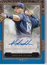 2020 Topps Five Star Milwaukee Brewers Keston Hiura Autographs Blue 19/25