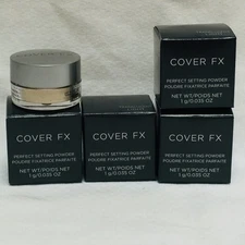 4 Cover FX Perfect Setting Powder Translucent Light  .035oz Each  New in Box