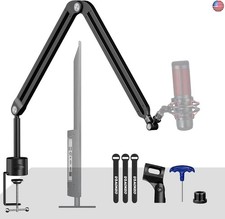 Microphone Boom Arm,Aokeo AK-45 Desk Adjustable Compact Mic Suspension Boom
