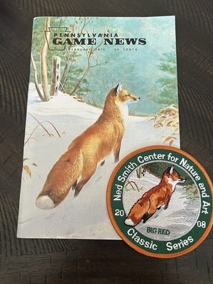 2008 NED SMITH PATCH WITH MATCHING ARTWORK ON PA GAME NEWS MAGAZINE