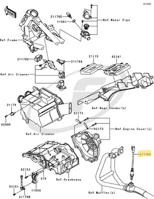 Original Kawasaki Lambdasonde für Ninja 250 2011-2012 (21176-0136)