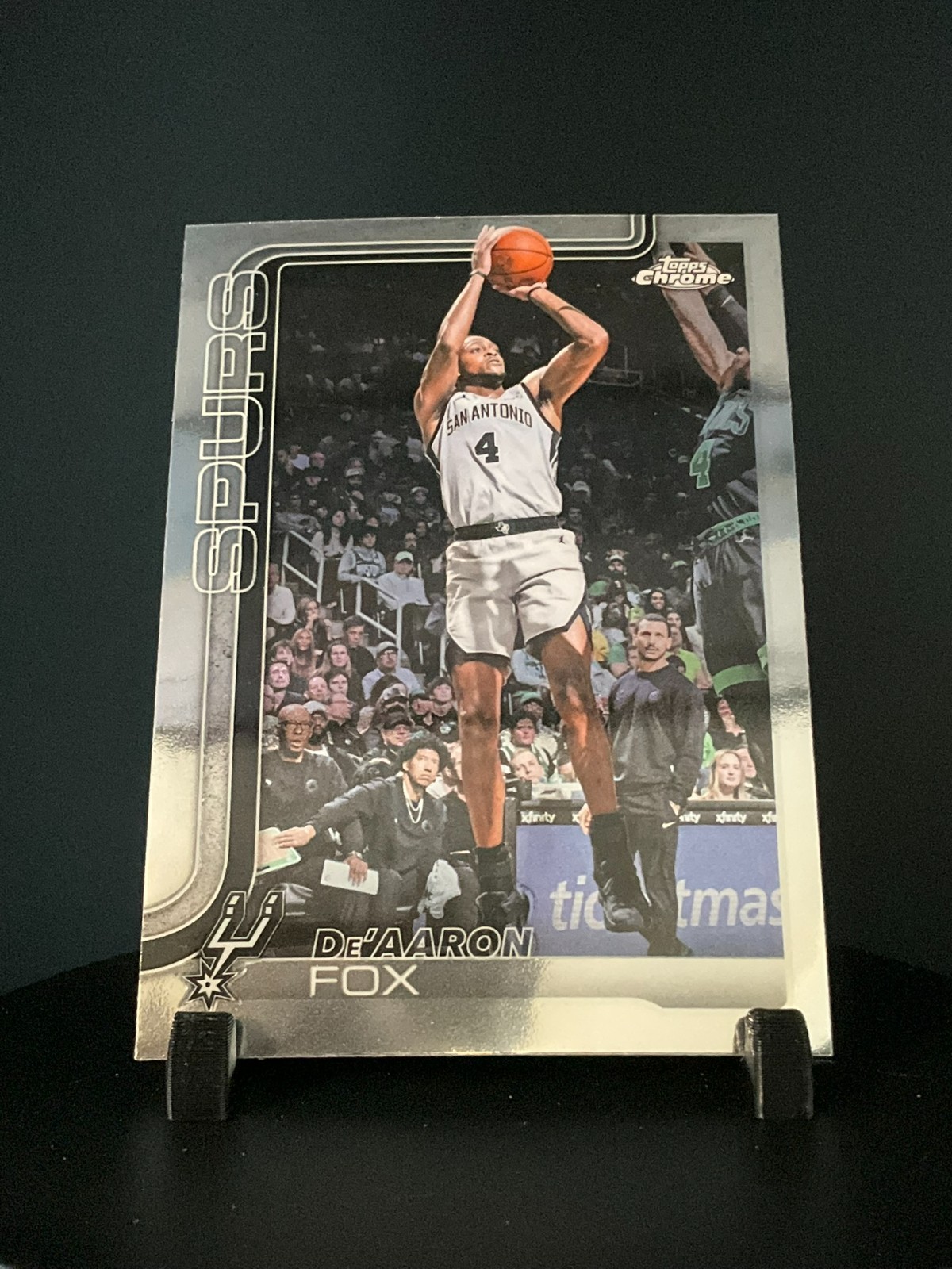 2025-26 Topps Chrome Update Basketball #30 De’Aaron Fox, San Antonio Spurs