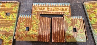 Marx Fort Dearborn tin litho walls