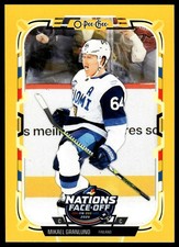 2025-26 O-Pee-Chee #504 Mikael Granlund Yellow Border