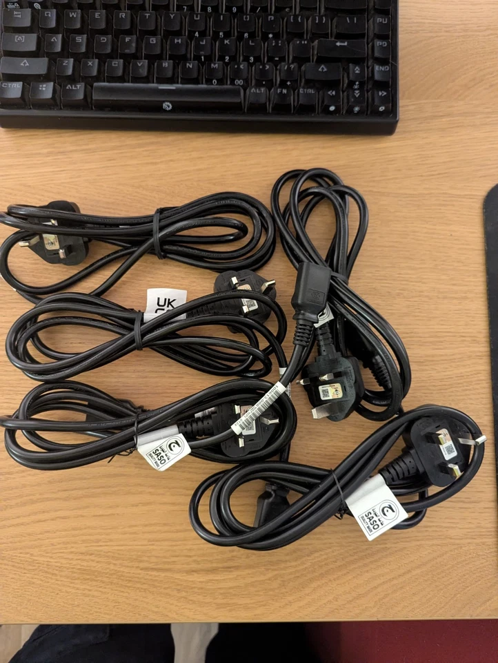 50x New Job Lot 10A 1.5M Power Cable UK Plug Kettle Lead UKCA - Image 3 of 4