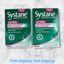 Systane ULTRA Lubricant Eye Drops TOTAL 4 4 BOTTLES NEW EXP2026 PLEASE READ