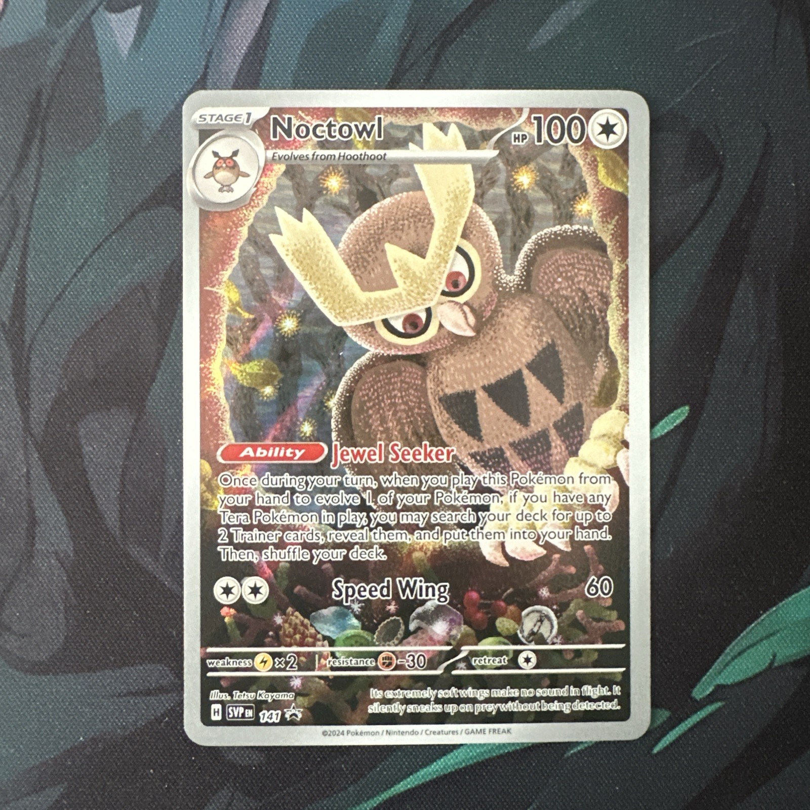 Pokemon TCG - Noctowl #141 Black Star Promo - Stellar Crown 