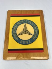 Vintage Mercedes Benz Wooden Dealership Advertising Sign