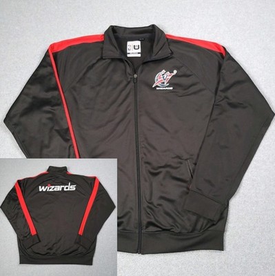 Washington Wizards Jacket Men 2XL Black Unk NBA Throwback Logo