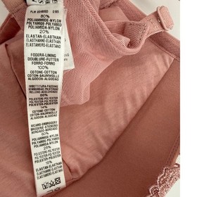 La Perla Mauve Lace Push Up Bra Padded Underwire Strappy Adjustable Straps Lux