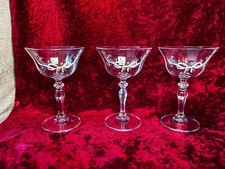 3x Johnson Bros Eternal Beau Champagne Coupe Glasses #682