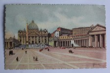 Old postcard Italy Basilica di San Pietro e Palazzo 1933 (51609)