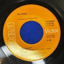 Nilsson &ndash; Coconut / Down 7" Single 1971 RCA Victor Pop Rock 45 RPM