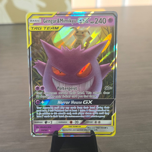 Gengar & Mimikyu GX 164/181 SM-Team Up Full Art TAG TEAM Holo Ultra Rare