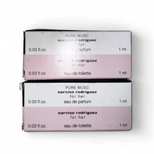 Narciso Rodriguez For Her EDP Pure Musc EDP Sample Vial Duo Set 2 PK .03 OZ