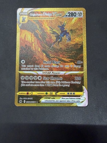Origin Forme Dialga Vstar NM LP Crown Zenith GG68 Secret Rare Pokemon Gallery