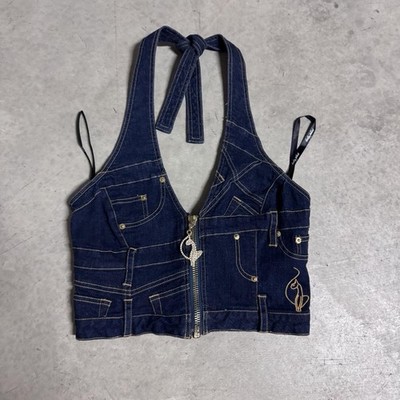 Baby Phat Women's Denim Halter Top