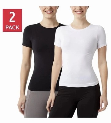 Layer Zero Women's M T-Shirts Black & White Soft Fitted F1289