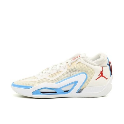 Jordan Herren Luka 1 Sneaker Weiß/Hellblau/Rot Dämpfung Basketballschuhe EU 45