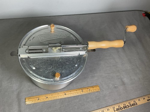 Wabash Valley Farms Kookplaat Popper - Whirley Pop met metalen tandwielen en popping kit - perfecte popcorn in 3 minuten
