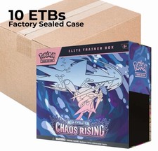 Pokemon Chaos Rising Elite Trainer Box Case 10 Factory Sealed ETBs Etb (10 Box)