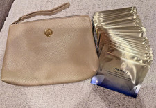 NEW Shiseido Uplifting and Firming Express Eye Mask (26 Pack) + Cosmetics bag