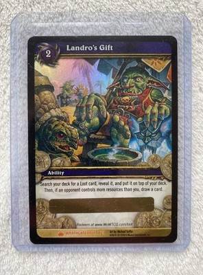 World Of Warcraft Loot Card TCG Landro's Gift Loot Spectral Tiger Unused WoW