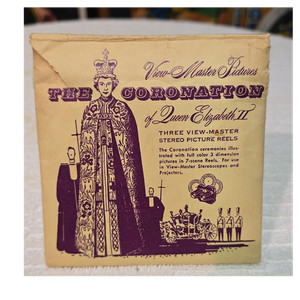 View-Master Queen Elizabeth II Coronation 1953 Reel Packet QEPX