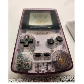 Nintendo Game Boy Color Purple Console with Pok&eacute;mon Yellow & Kirby's Pinball La&hellip;