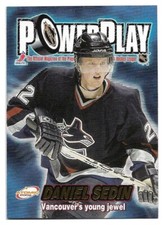 Daniel Sedin #33 2001-02 Atomic Power Play Hockey Card NM-Mint