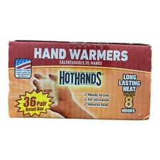 HotHands 8 Hour Air Activated Disposable Hand Warmers, 36 Pair EXP 10/2028