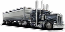 Semi Truck Trailer Freight Trucking Driver Car Bumper Window Sticker Decal 6"X3"