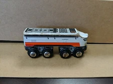 Maxim Enterprises Magnetic Wooden Train Engine White Orange Black. Thomas Tank