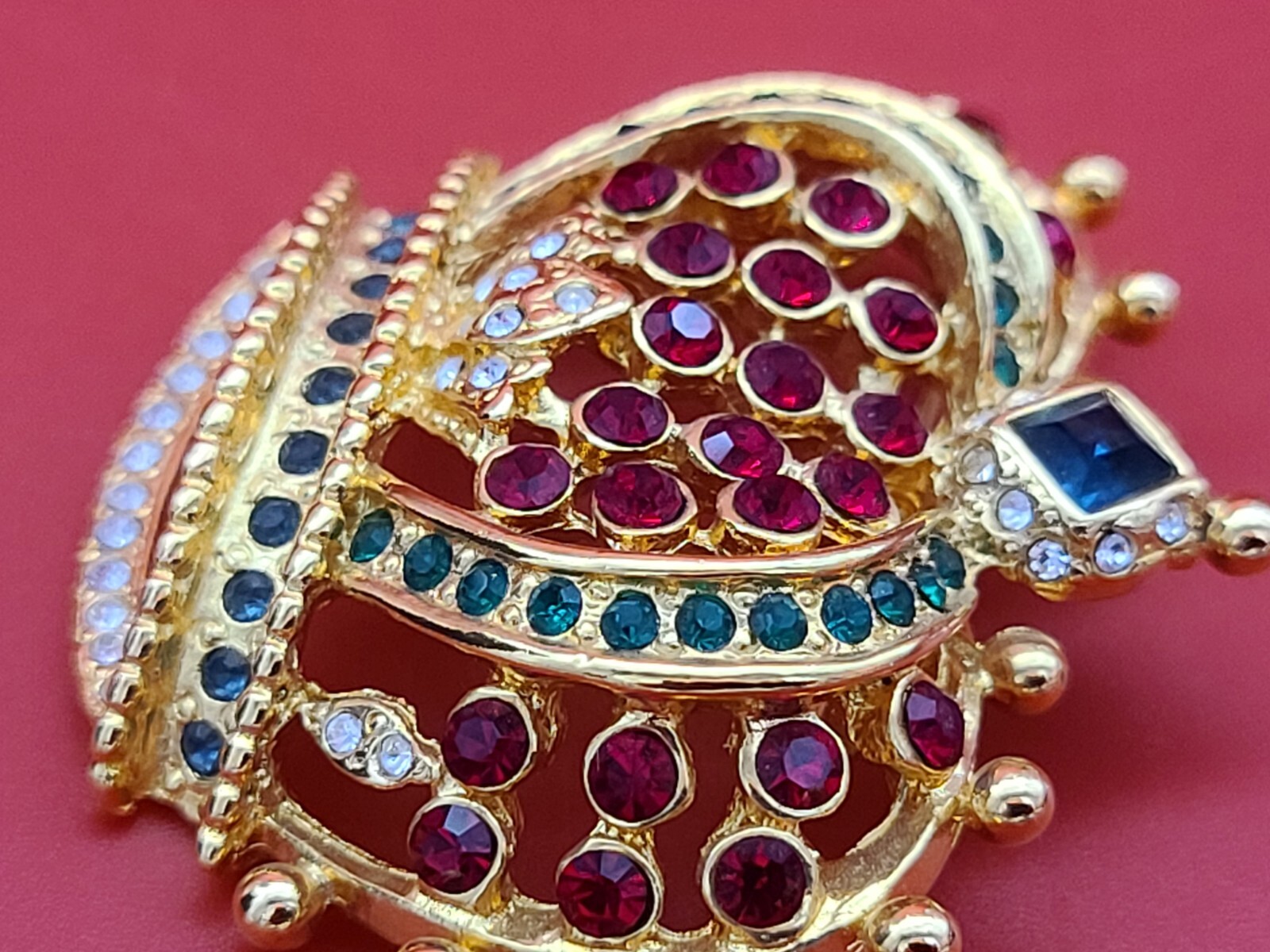 KJL Kenneth J Lane Large Crown Brooch Pin - image 8