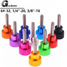 6 -32, 1/4"-20, 3/8-16 UNC Knurled Thumb Screws Colourful Hand Grip Knob Bolts