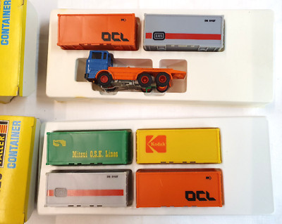 FALLER H0 AMS 480 LKW mit Containern + 420 Containerwagen Set OVP