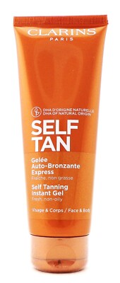 Clarins SELF TAN Self Tanning Instant Gel 4.4 oz./ 125 ml. New