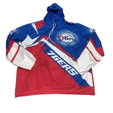 Philadelphia 76ers Juvenil Talla XL Pullover Sudadera con Capucha Rojo Azul Blanco Manga Larga