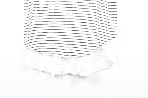 Cotton On Women's White Striped Black Short Sleeve Casual T-Shirt Size XS - Picture 6 of 10